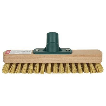 Щетка для уборки шробер (скраббер) ширина 23 см, щетина 2,5 см, деревянная, крепление еврорезьба, YORK, 300