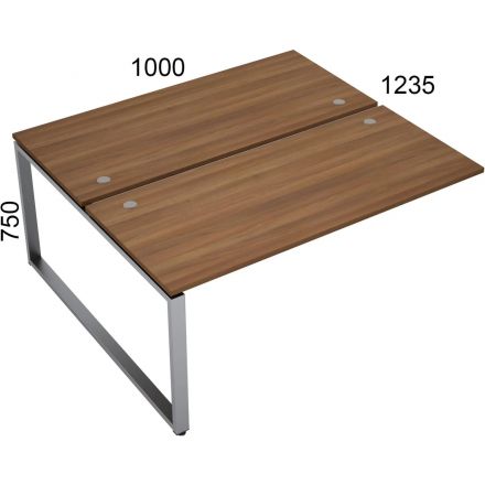 Стол Avance прист.2р.м.кон.мод. 6МБК-О.6277 1000х1435х750 шамони тем/ал.мат Стол Avance прист.2р.м.кон.мод. 6МБК-О.6277 1000х1435х750 шамони тем/ал.мат