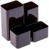 Подставка-органайзер д/канц.мелочей Attache Юниор 4отделения черный Подставка-органайзер д/канц.мелочей Attache Юниор 4отделения черный