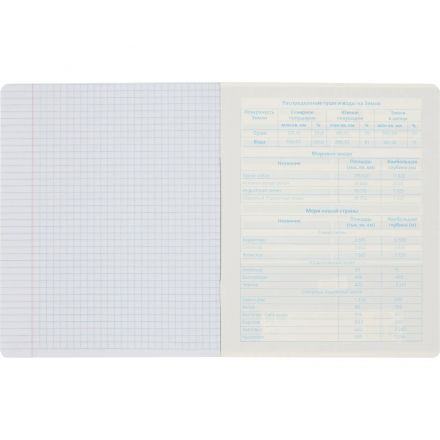 Тетрадь предметная 48л А5 клетка, TWIN лак №1 School  -АНИМЕ- ГЕОГРАФИЯ