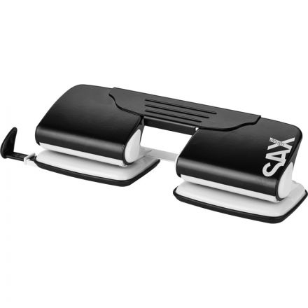 Дырокол Sax Design 300 до 20 листов черный на 4 отверстия 5.5 мм Дырокол Sax Design 300 до 20 листов черный на 4 отверстия 5.5 мм