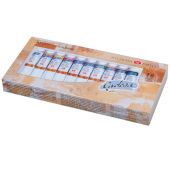 Краски масляные художественные "Ладога", НАБОР 10 цветов по 46 мл, в тубах, Невская Палитра, 1241006 Краски масляные художественные "Ладога", НАБОР 10 цветов по 46 мл, в тубах, Невская Палитра, 1241006