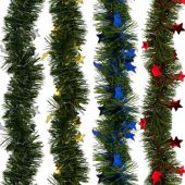 Мишура (1 штука) с декором, диаметр 70 мм, длина 2 м, матовая, ассорти 4 дизайна, ЗОЛОТАЯ СКАЗКА, 592424 Мишура (1 штука) с декором, диаметр 70 мм, длина 2 м, матовая, ассорти 4 дизайна, ЗОЛОТАЯ СКАЗКА, 592424