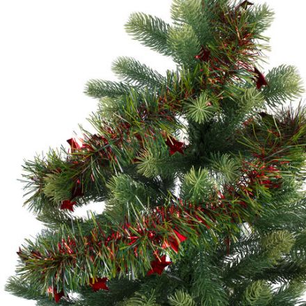 Мишура (1 штука) с декором, диаметр 70 мм, длина 2 м, матовая, ассорти 4 дизайна, ЗОЛОТАЯ СКАЗКА, 592424