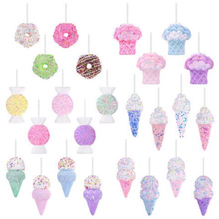 Украшение ёлочное (1 шт.), "Сладости", 8 см, ассорти 25 дизайнов, ЗОЛОТАЯ СКАЗКА, 592581