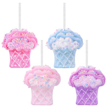 Украшение ёлочное (1 шт.), "Сладости", 8 см, ассорти 25 дизайнов, ЗОЛОТАЯ СКАЗКА, 592581