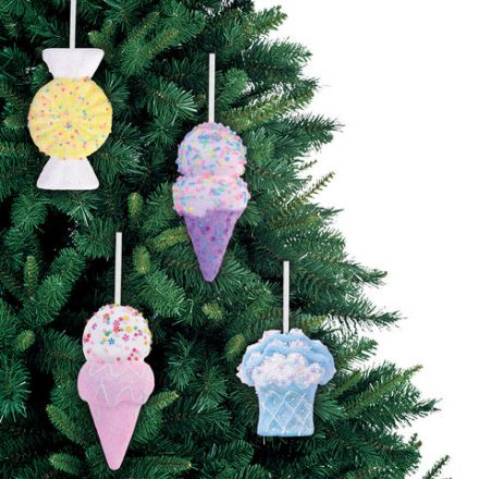 Украшение ёлочное (1 шт.), "Сладости", 8 см, ассорти 25 дизайнов, ЗОЛОТАЯ СКАЗКА, 592581