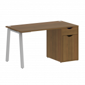 Home Office Стол письменный VR.SP-3-138.1.A Орех/Серый металл 1380*720*750