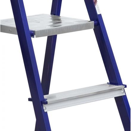 Стремянка Алюмет стальная окрашенная с алюминиевыми ступенями  5 ст. М8405