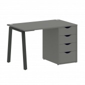 Home Office Стол письменный VR.SP-3-118.4.A Металлик/Антрацит металл 1180*720*750