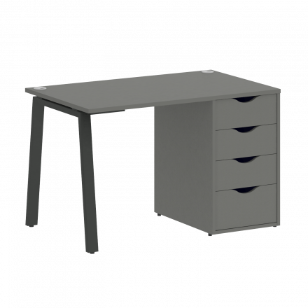 Home Office Стол письменный VR.SP-3-118.4.A Металлик/Антрацит металл 1180*720*750