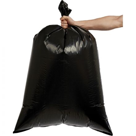 Мешки для мусора на 100 литров черные (50 мкм, в пачке 10 штук, 70x110 см) Мешки для мусора на 100 литров черные (50 мкм, в пачке 10 штук, 70x110 см)