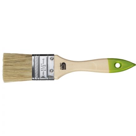 Кисть плоская 36 мм, натуральная щетина, деревянная ручка// Сибртех(82262)