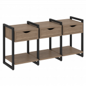 Loft Тумба на регулируемых опорах наборная. Вариант №4 VR.L-TN-4.O Дуб аризона/Чёрный металл 1440*460*719 Loft Тумба на регулируемых опорах наборная. Вариант №4 VR.L-TN-4.O Дуб аризона/Чёрный металл 1440*460*719