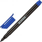 Маркер перманентный Kores синий (толщина линии 1 мм)