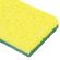 Губки для посуды 95x65х20 мм, ЦЕЛЛЮЛОЗНЫЕ + АБРАЗИВ, КОМПЛЕКТ 2 штуки, желтые/зеленый абразив, LAIMA, 700256