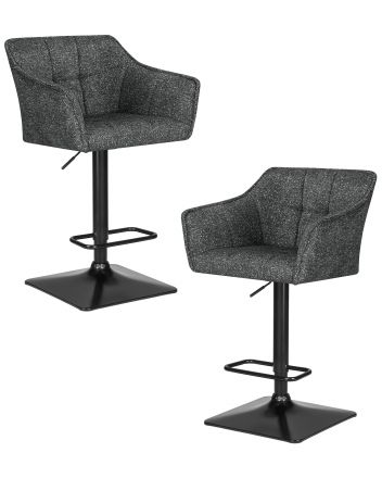 Набор 2 шт Стул барный DOBRIN RALF, серый твид (LEO11)
