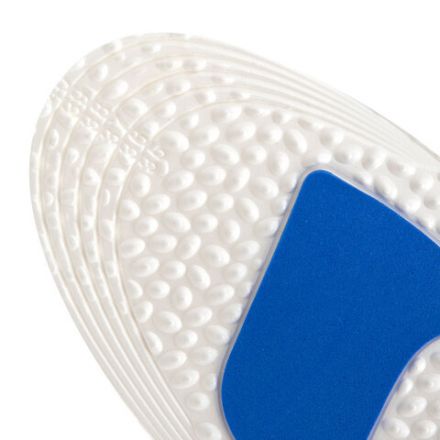 Стельки для обуви с АМОРТИЗИРУЮЩИМИ ВСТАВКАМИ, материал EVA, размер RU 34-39 / EU 35-40, с линиями выреза, SHEGRA (ШЕГРА), 700752