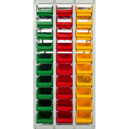 Стеллаж металлический с направляющими стационарн СтеллаТ CP-3 (1 осн+2 доп)