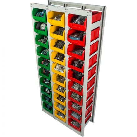 Стеллаж металлический с направляющими стационарн СтеллаТ CP-3 (1 осн+2 доп)