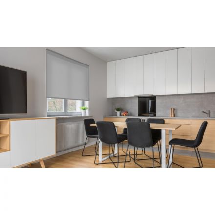 Рулонная штора ARX_ Плайн Серый 160x175