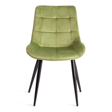 Стул Tetchair ABRUZZO ( mod. 8060 ) металл/вельвет, 52 х 63 х 85 см, зеленый (HLR 54)/черный Стул Tetchair ABRUZZO ( mod. 8060 ) металл/вельвет, 52 х 63 х 85 см, зеленый (HLR 54)/черный
