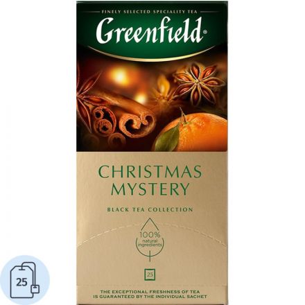 Чай Greenfield Christmas Mystery черный 25 пакетиков