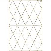 Доска органайзер-решетка Attache 36x55см золотистая, 3 зажима в наб