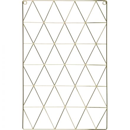 Доска органайзер-решетка Attache 36x55см золотистая, 3 зажима в наб