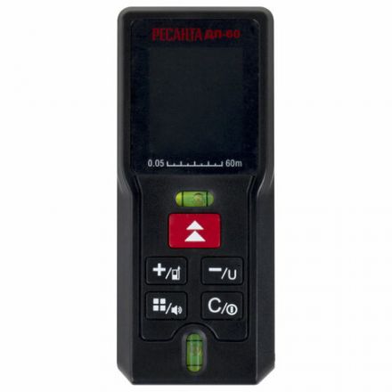 Дальномер лазерный, диапазон измерения от 0,05 м до 60 м, РЕСАНТА ДЛ-60, 61/10/516