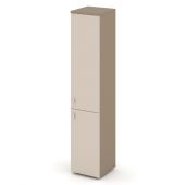 Estetica Шкаф высокий узкий правый (1 низкий фасад ЛДСП+1 средний фасад ЛДСП) ES.SU-1.3 (R) Латте/Капучино 400*420*1977
