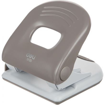 Дырокол Deli PRO E0120, макс.:40 л, металл, 2 отверстия, с линейкой, серый Дырокол Deli PRO E0120, макс.:40 л, металл, 2 отверстия, с линейкой, серый