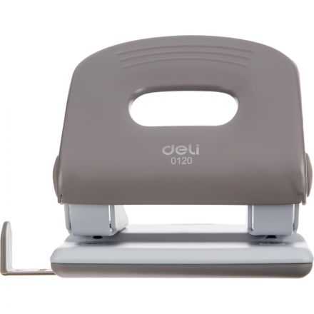 Дырокол Deli PRO E0120, макс.:40 л, металл, 2 отверстия, с линейкой, серый Дырокол Deli PRO E0120, макс.:40 л, металл, 2 отверстия, с линейкой, серый