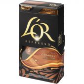 Кофе в капсулах L'OR Espresso Caramel натуральный жареный молотый 10шт/уп