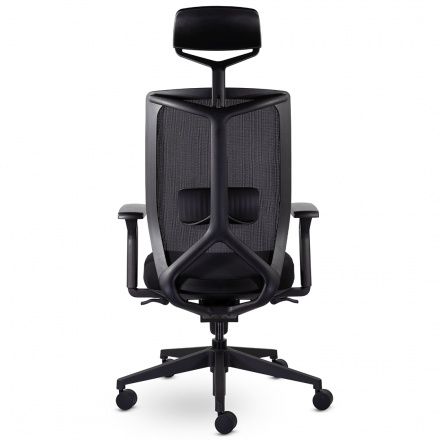 Кресло UTFC Профи М-900 с подголовником черный пластик (черный) Кресло UTFC Профи М-900 с подголовником черный пластик (черный)