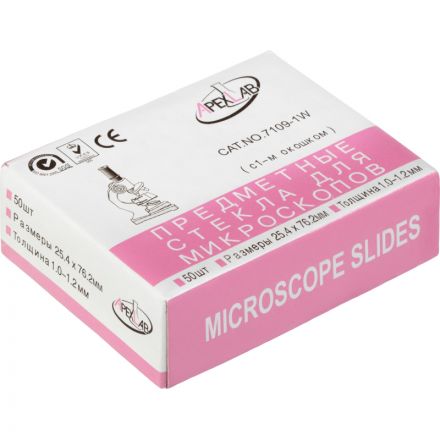 Стекло предметное 25х75х1,1 с 1-м окном СП-1   (50 шт/уп)