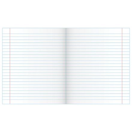 Тетрадь ЗЕЛЁНАЯ обложка 24 л., линия с полями, офсет, "Маяк", Т5024Т2-1