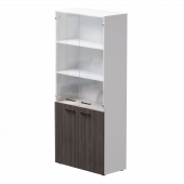 Шкаф комбинированный Everprof EVO 800х383x1835 Белый/Дуб Пасадена