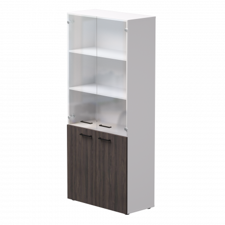 Шкаф комбинированный Everprof EVO 800х383x1835 Белый/Дуб Пасадена