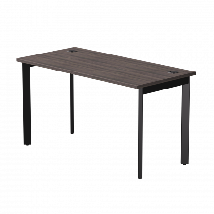 Стол прямой Everprof EVO на металлокаркасе 1380х670х755 мм опоры 45гр Дуб Пасадена/Черный