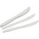 Нож одноразовый 190мм, белый, кукурузный крахмал, 50шт/уп