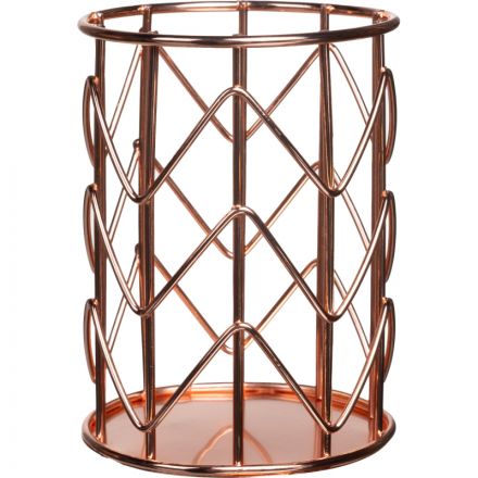 Подставка-стакан для письм принадлежн. Attache роз.золото 80x100мм металл Подставка-стакан для письм принадлежн. Attache роз.золото 80x100мм металл