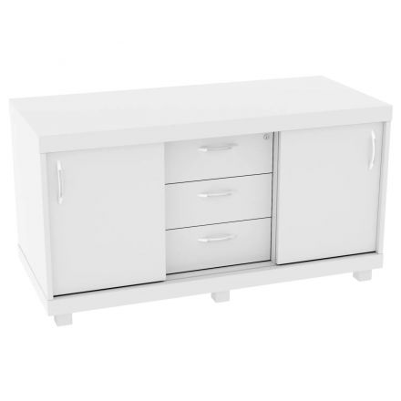 Тумба - купе Д_EASY Director ДСП мел. белый жемчуг 801.006