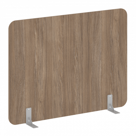 R-line Перегородки на металлических опорах на фетровых подпятниках DP.F-160-120 Дуб аризона/Серый металл 1600*18*1200