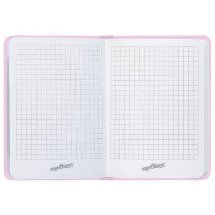 Блокнот с резинкой в клетку 96 л., МАЛЫЙ ФОРМАТ А6 (109х148 мм), твердая обложка, ЮНЛАНДИЯ, "Unicorn", 113742