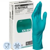 Перчатки мед.смотров. нитрил.,нестер., зеленый ,MANUAL XN 809 (XL) 25пар,ПС