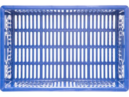 Ящик 600х400х250 с перфорацией  синий