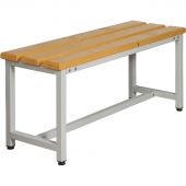 Скамья деревянная СК-1-1000 на металлокаркасе (сосна, 1000х350х480 мм)