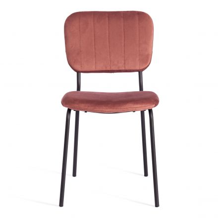 Стул CAROL (mod. UC06) / 1 шт. в упаковке металл, вельвет, 45 х 56 х 82 см, Coral (коралловый) HLR44 / черный Стул CAROL (mod. UC06) / 1 шт. в упаковке металл, вельвет, 45 х 56 х 82 см, Coral (коралловый) HLR44 / черный