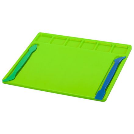 Доска для лепки с отделениями и 2 стеками А5, 200х170 мм, ассорти, BRAUBERG KIDS, 271145